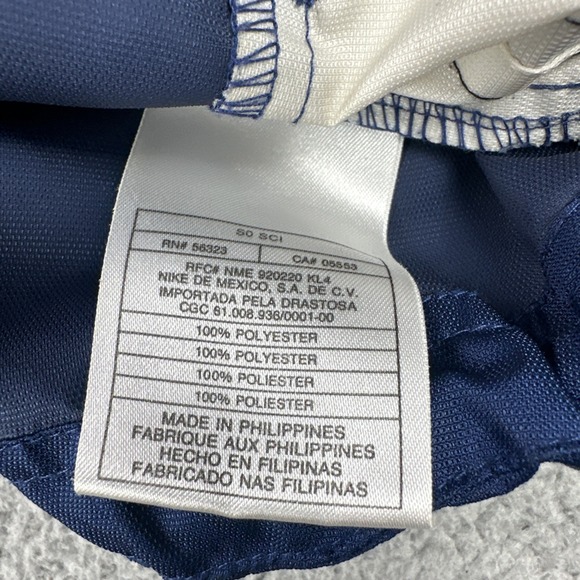 Vintage 90s Nike Windbreaker Jacket Men XL Blue 1/2 Zip Anorak Mesh Lined - Picture 4 of 16